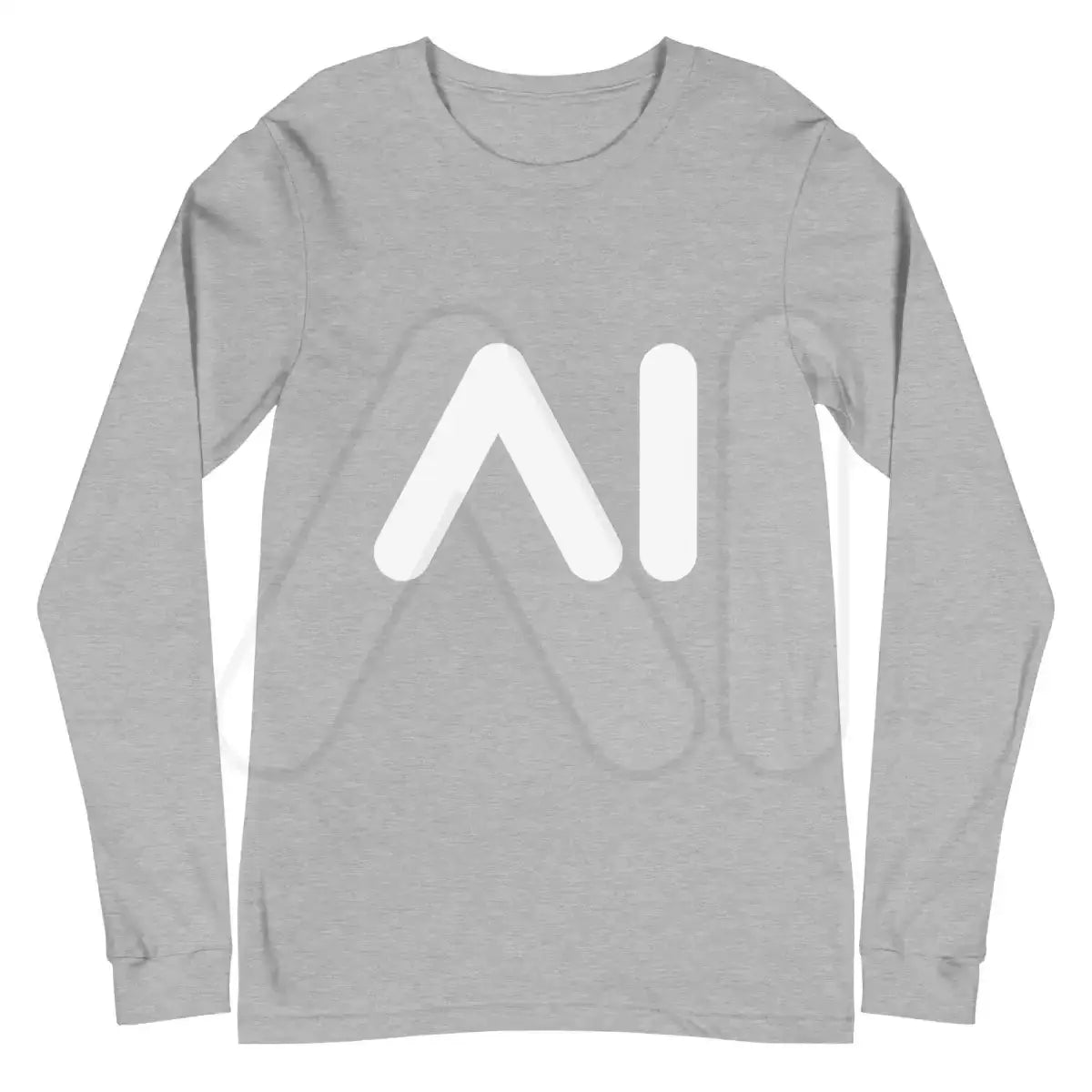 AI Logo Long Sleeve T-Shirt (unisex) - Athletic Heather / M