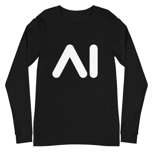 The Ai Logo Long Sleeve T-shirt (unisex) Black / m.