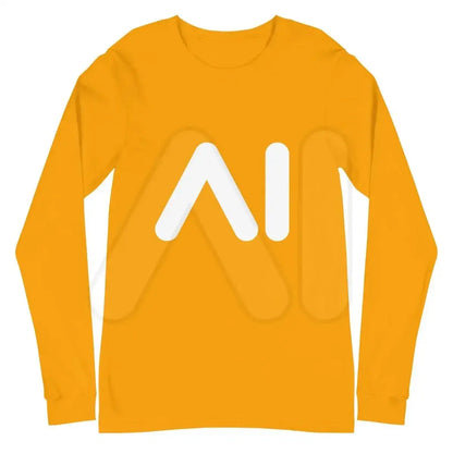 AI Logo Long Sleeve T-Shirt (unisex) - Gold / M