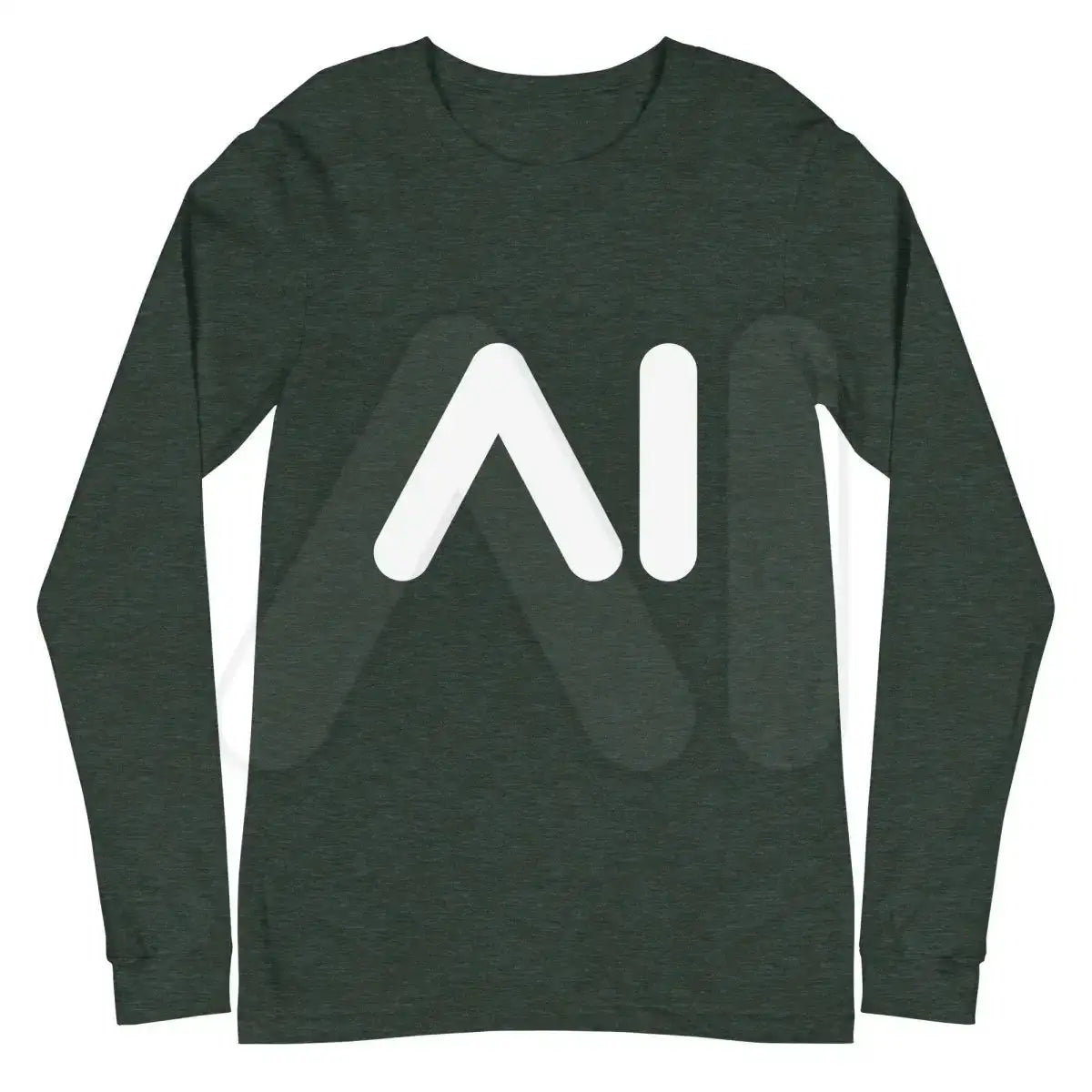 AI Logo Long Sleeve T-Shirt (unisex) - Heather Forest / M