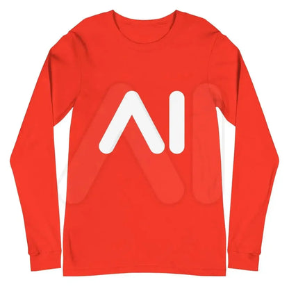 AI Logo Long Sleeve T-Shirt (unisex) - Poppy / M