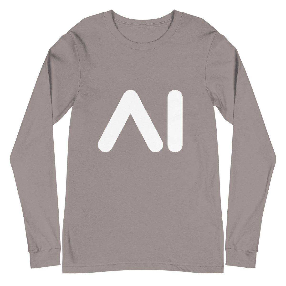 AI Logo Long Sleeve T - Shirt (unisex) - Storm - AI Store
