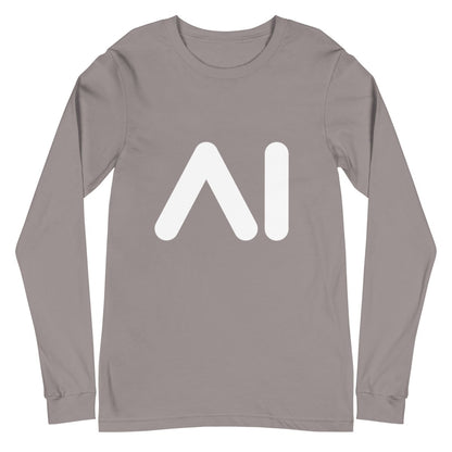 AI Logo Long Sleeve T - Shirt (unisex) - Storm - AI Store