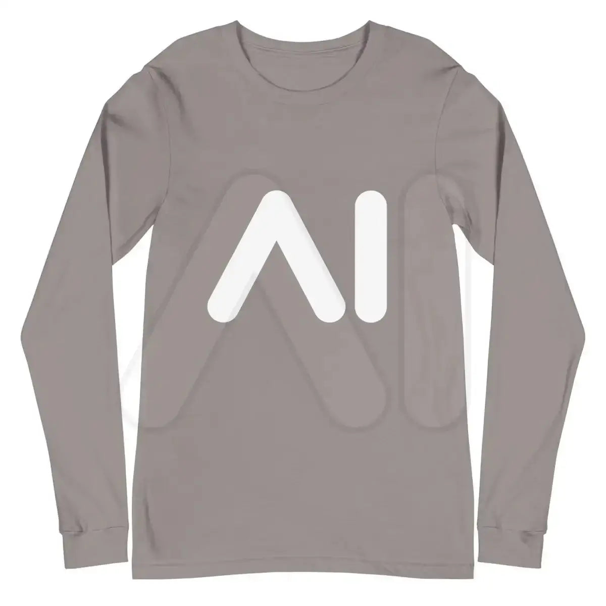 AI Logo Long Sleeve T-Shirt (unisex) - Storm / M