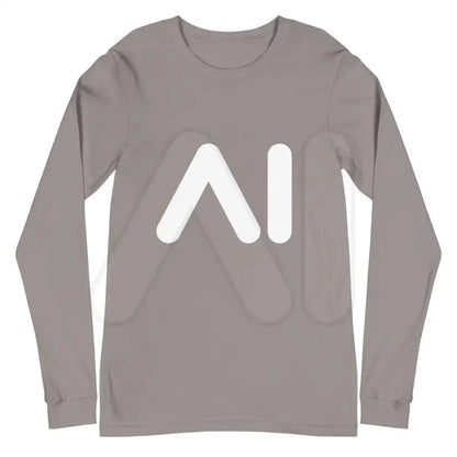 AI Logo Long Sleeve T-Shirt (unisex) - Storm / M