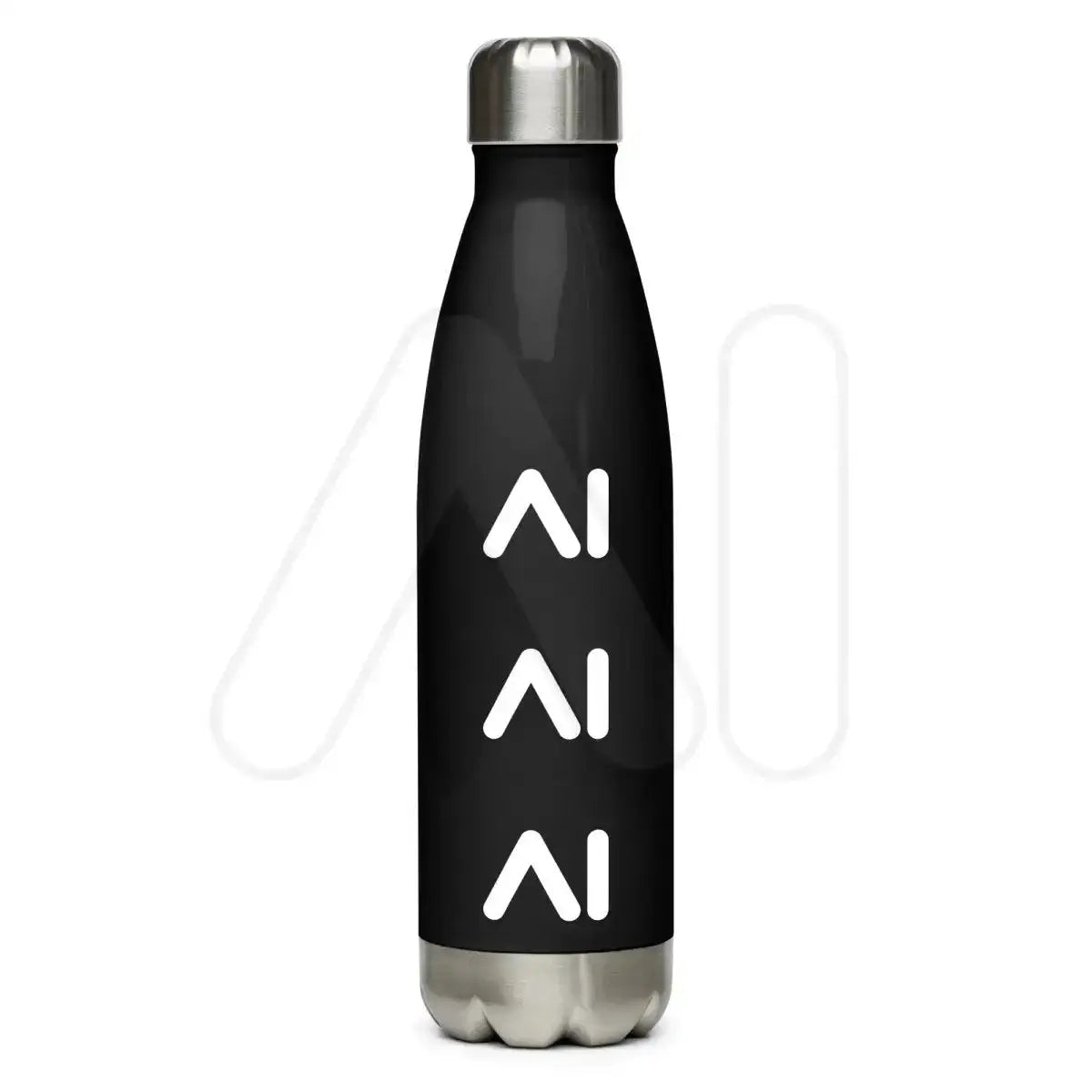 The Ai Logo Stainless Steel Water Bottle.