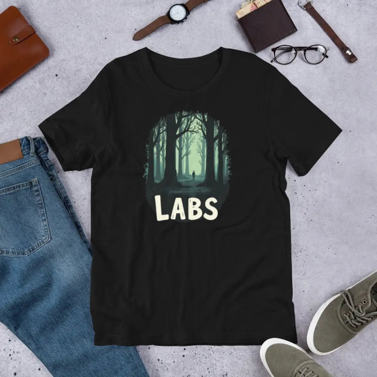 Lost in the Black Forest Labs T-Shirt (unisex)