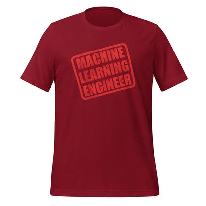 Machine Learning Engineer Stamp T-Shirt (unisex) - Cardinal / M