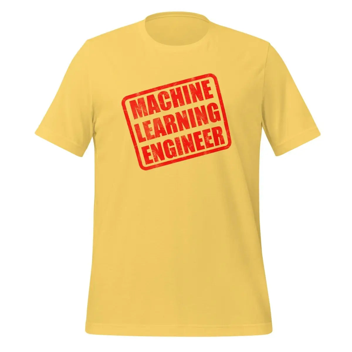 Machine Learning Engineer Stamp T-Shirt (unisex) - Yellow / M