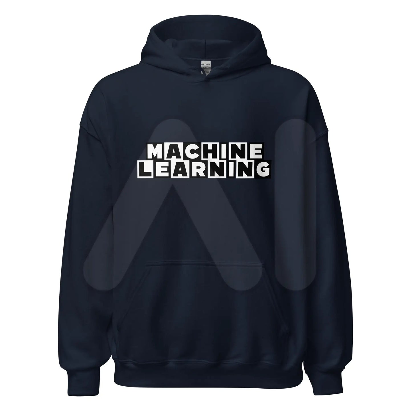 MACHINE LEARNING Network Hoodie (unisex) - Navy / M