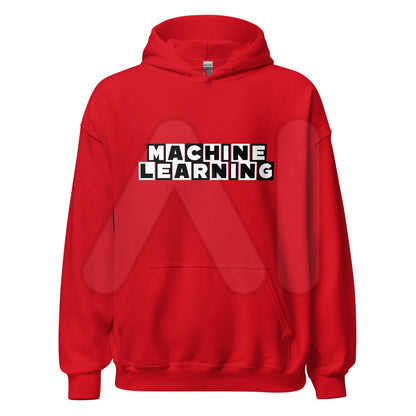 MACHINE LEARNING Network Hoodie (unisex) - Red / M