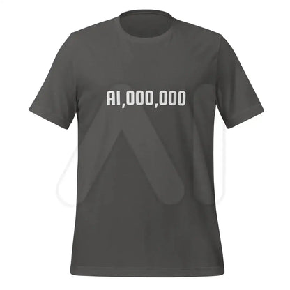 The Ai Million T-shirt (unisex) Asphalt / m.