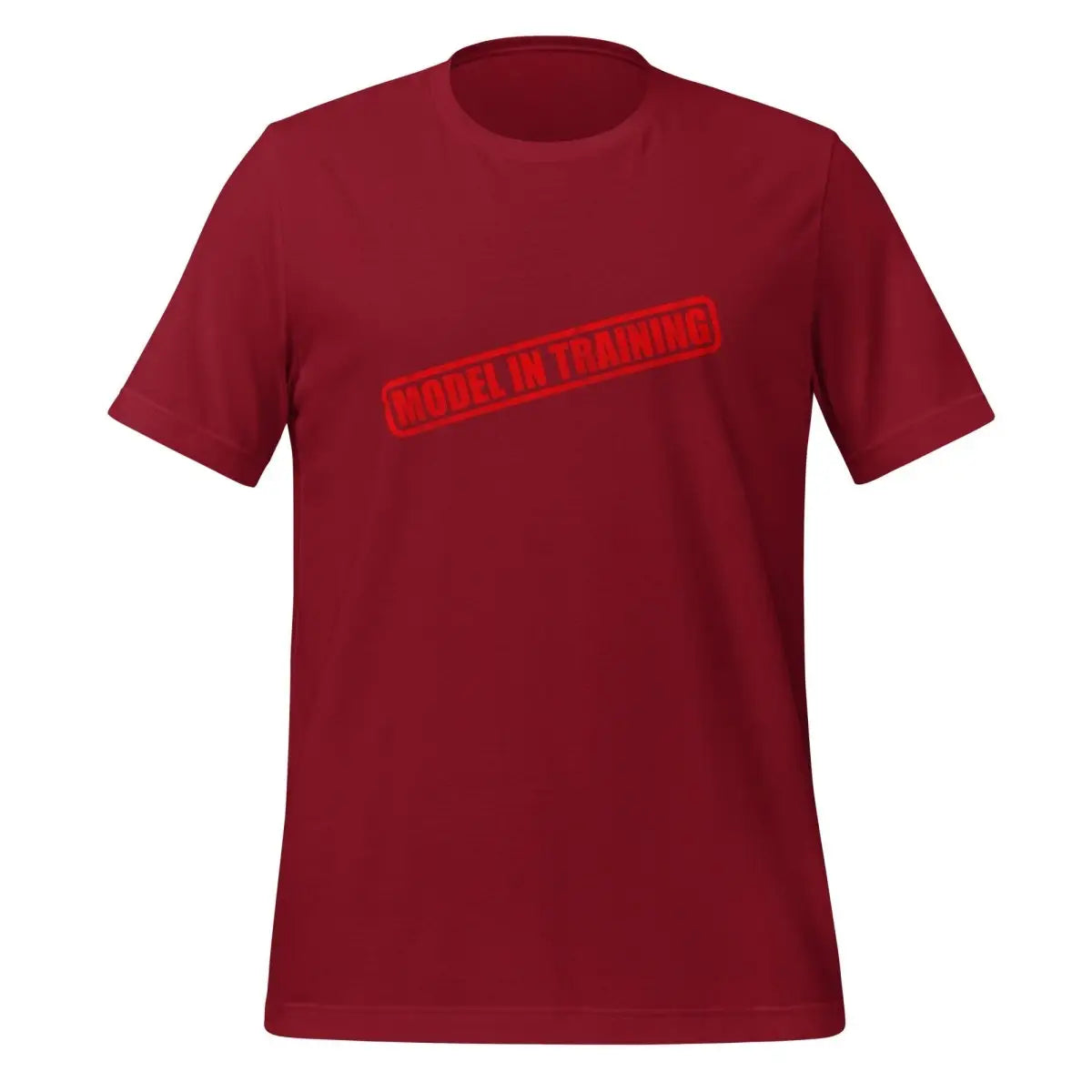 Model In Training Stamp T-Shirt (unisex) - Cardinal / M