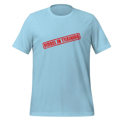 Model In Training Stamp T-Shirt (unisex) - Ocean Blue / M