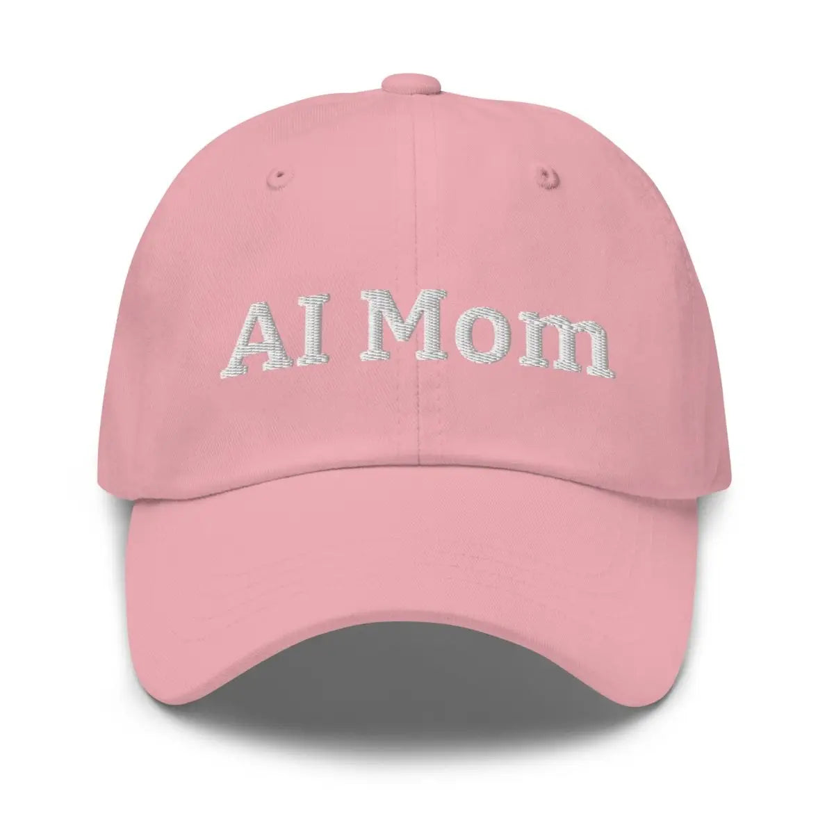 AI Mom Embroidered Cap - Pink