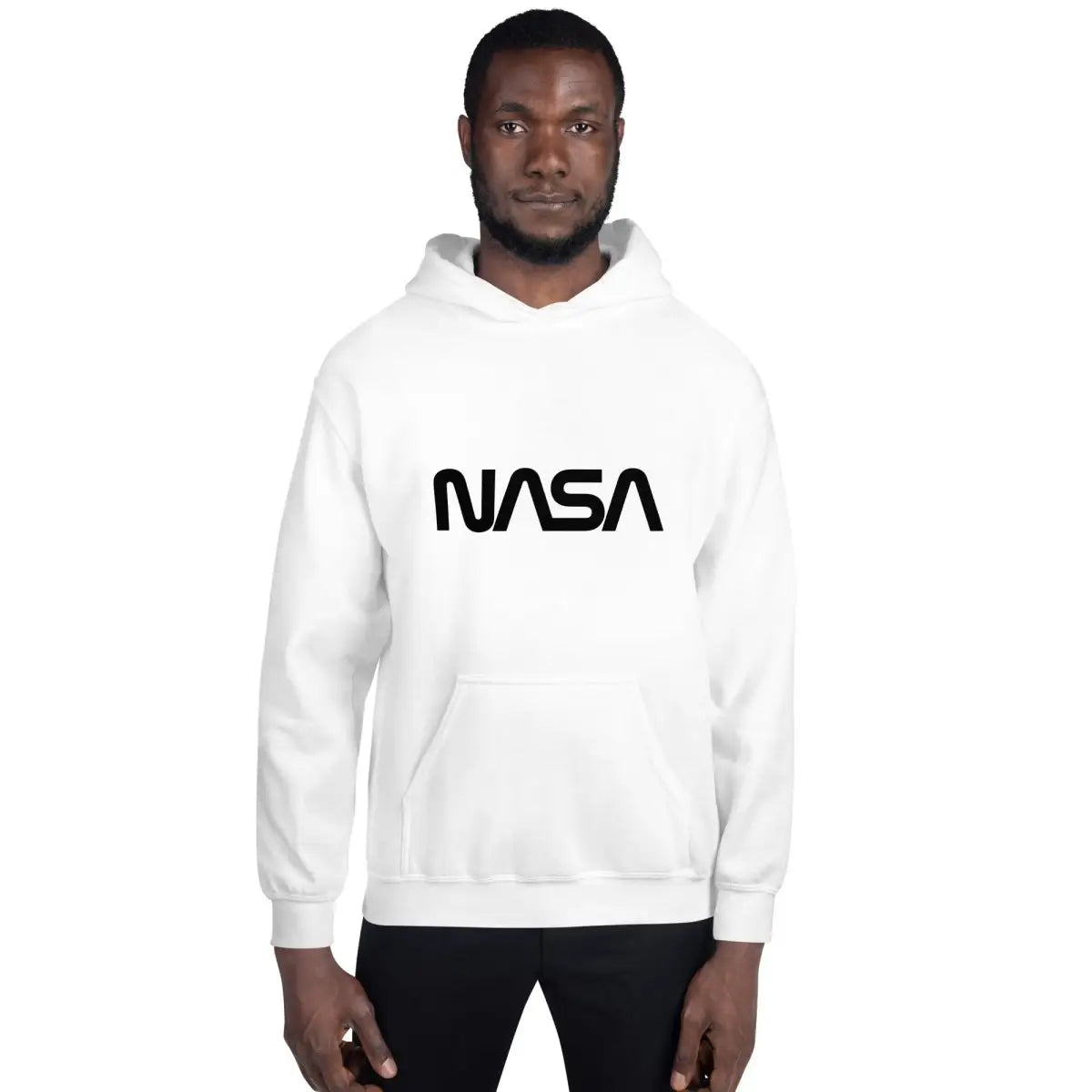 NASA Black Worm Logo Hoodie (unisex)