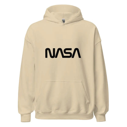 NASA Black Worm Logo Hoodie (unisex) - Sand / M