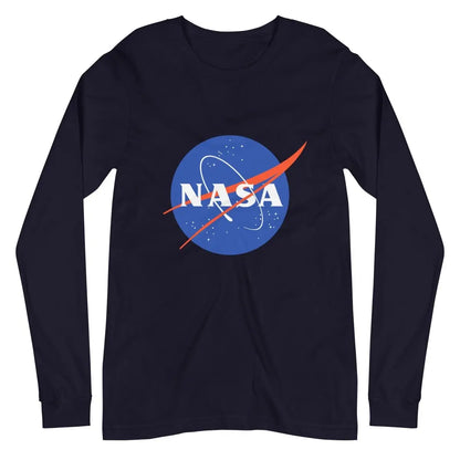 NASA Meatball Logo Long Sleeve T-Shirt (unisex) - Navy / M