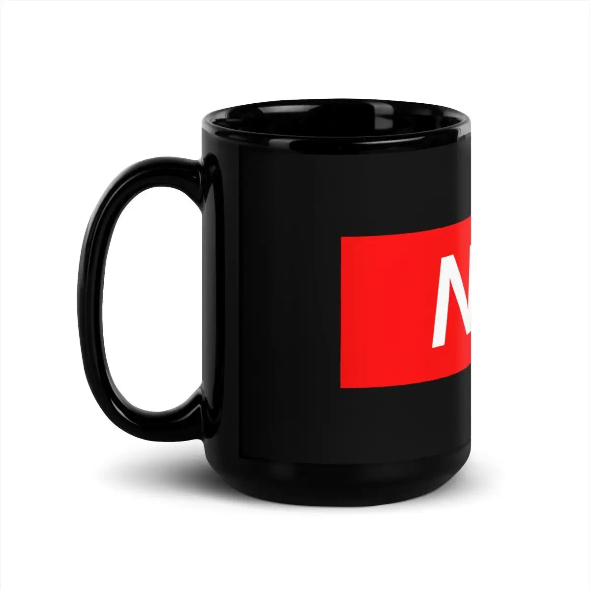 Nerd Sign Black Glossy Mug