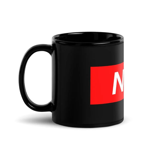 Nerd Sign Black Glossy Mug