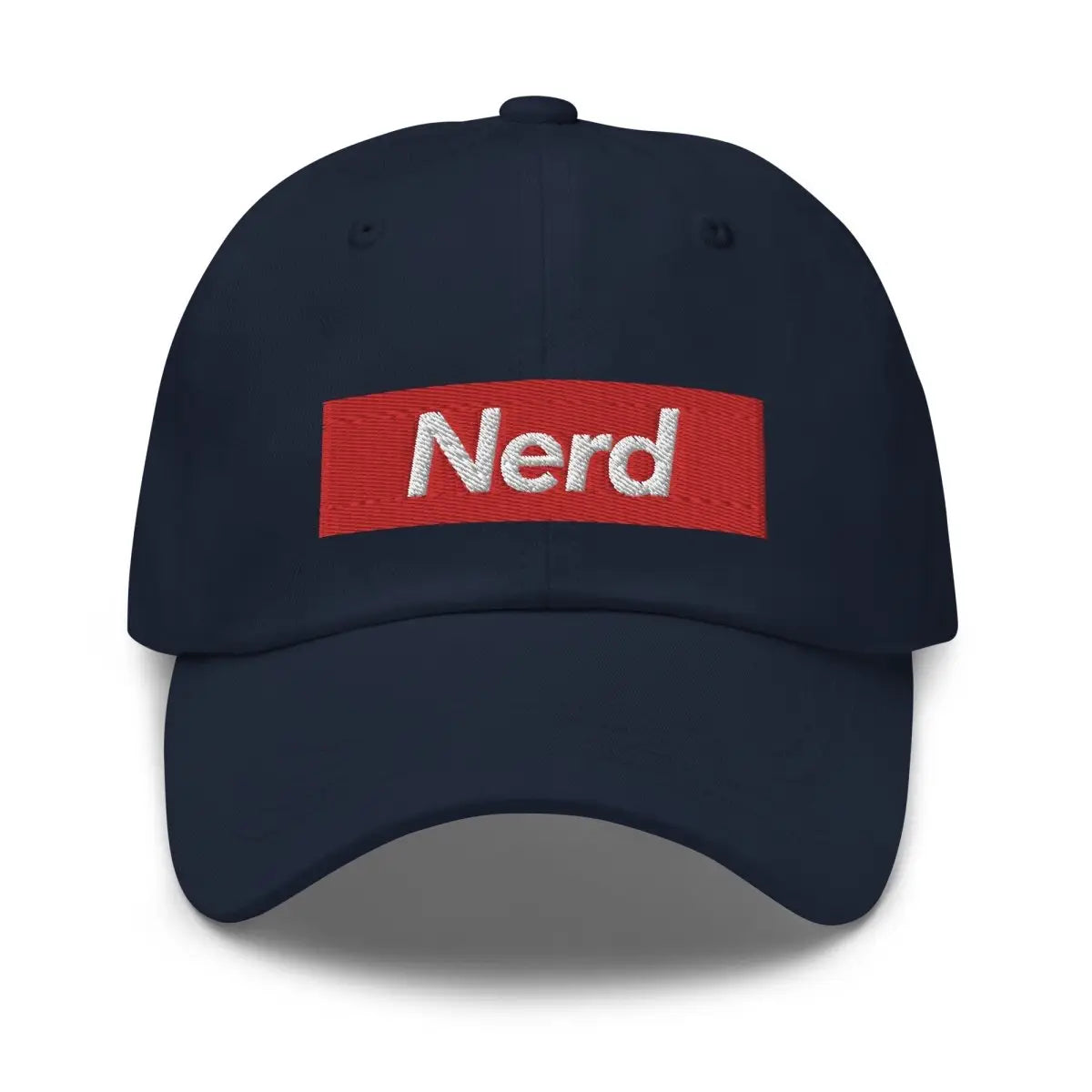 Nerd Sign Embroidered Cap - Navy