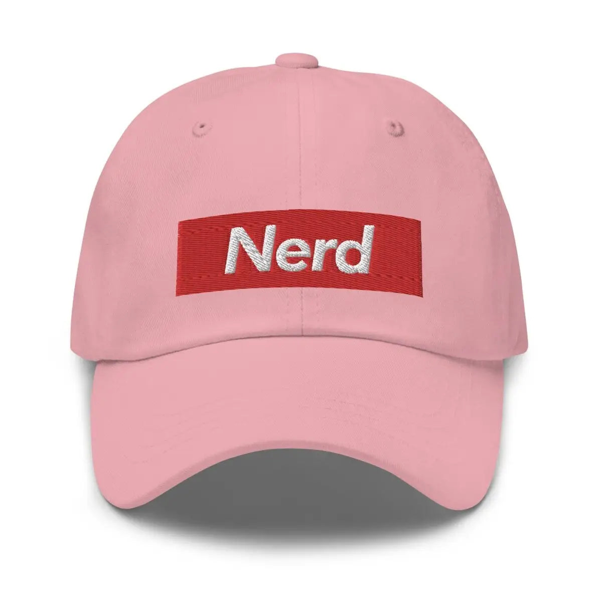 Nerd Sign Embroidered Cap - Pink