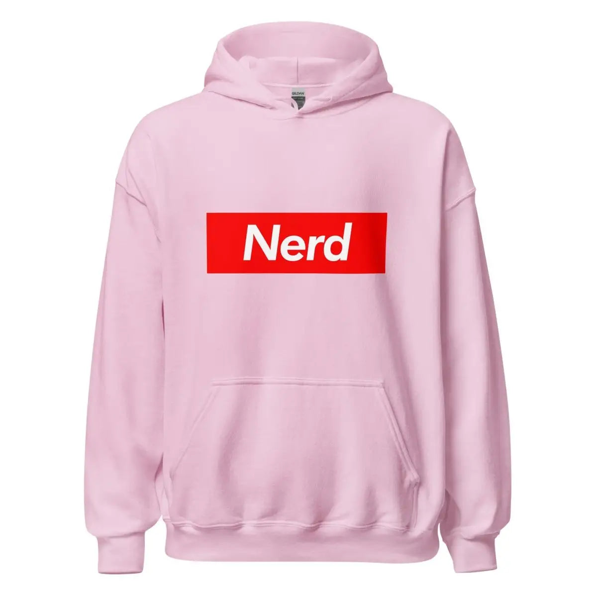 Nerd Sign Hoodie (unisex) - Light Pink / M