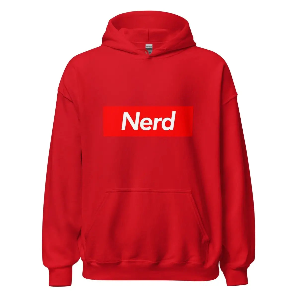 Nerd Sign Hoodie (unisex) - Red / M