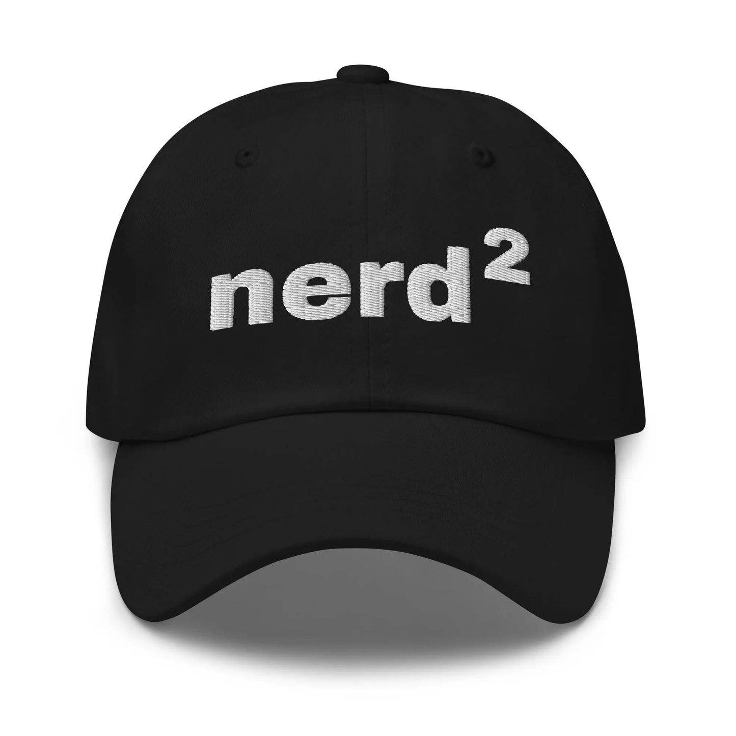 Nerd Squared Embroidered Cap - Black