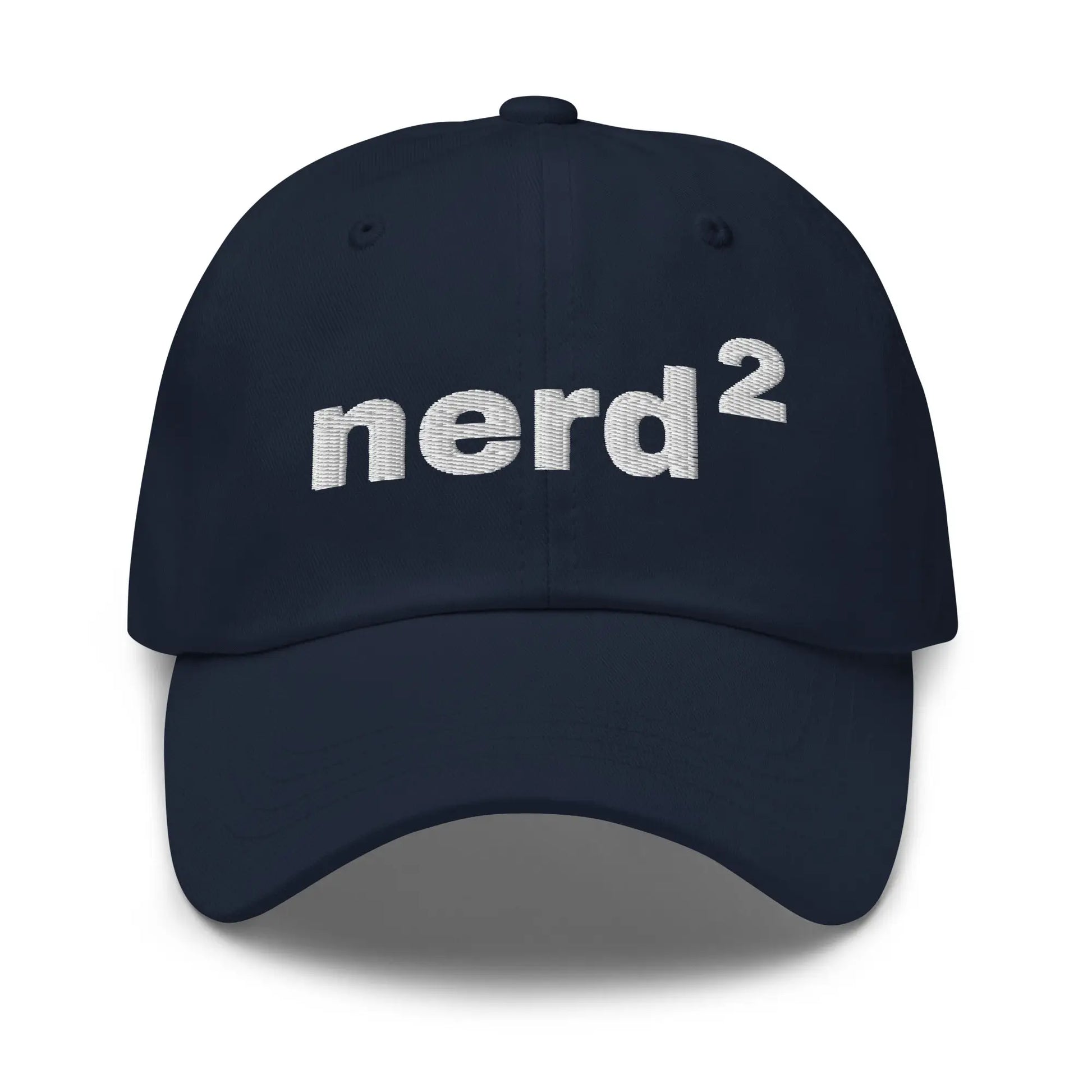 Nerd Squared Embroidered Cap - Navy