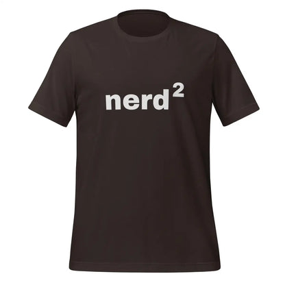 Nerd Squared T-Shirt (unisex) - Brown / M