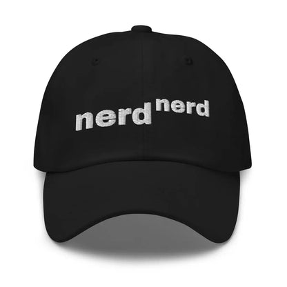 Nerd to the Power of Nerd Embroidered Cap - Black