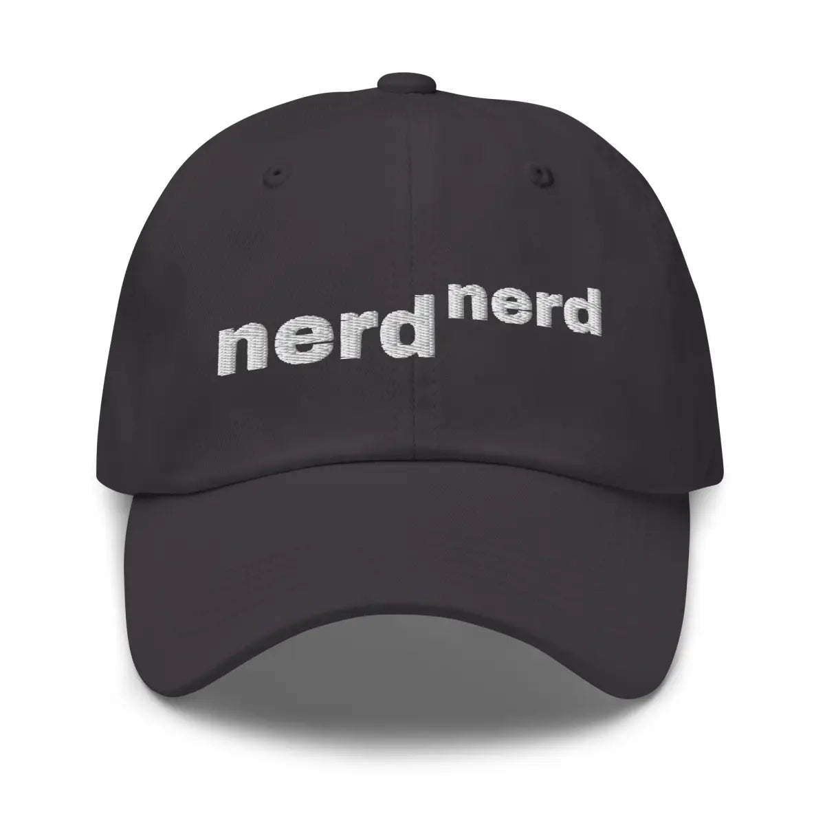 Nerd to the Power of Nerd Embroidered Cap - Dark Grey