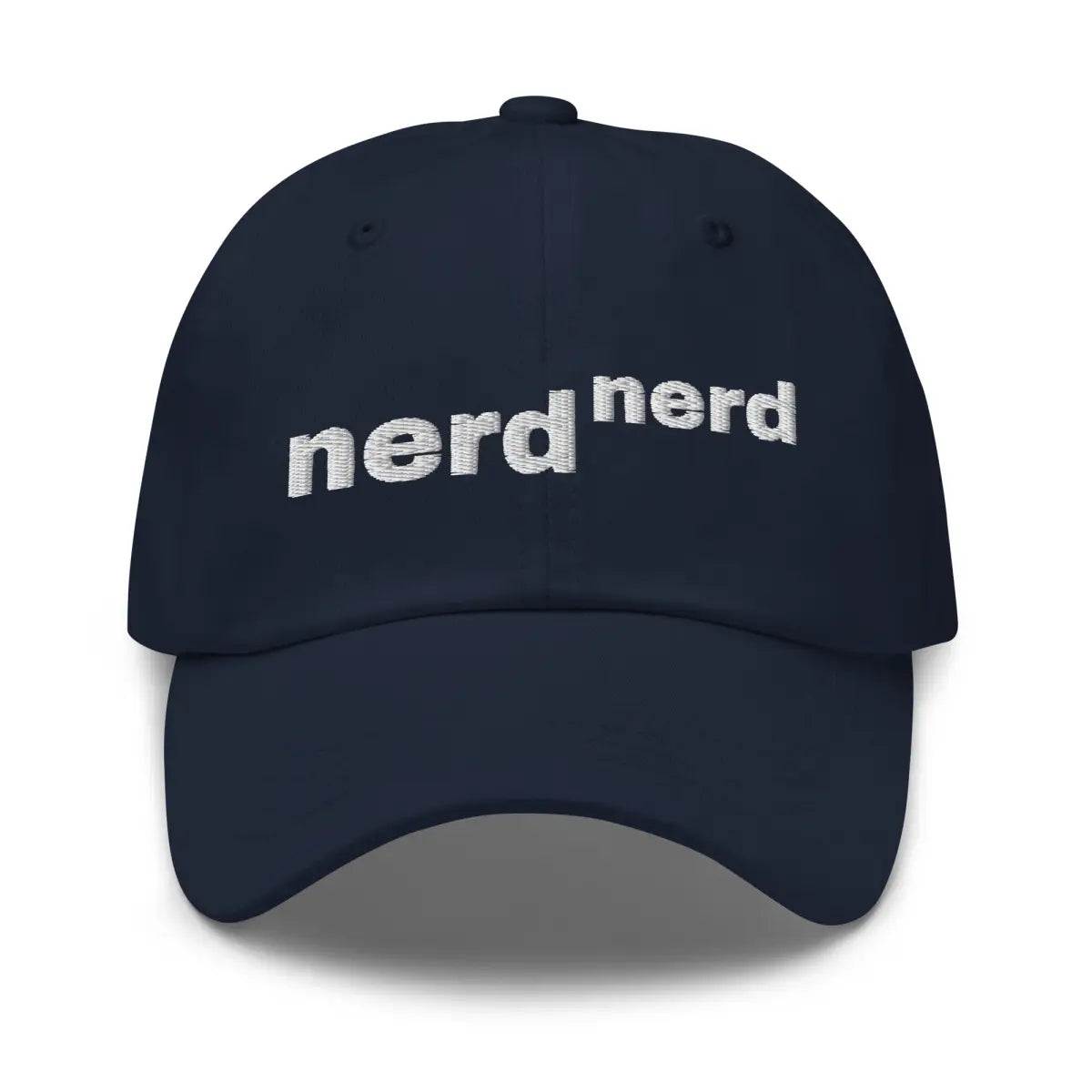 Nerd to the Power of Nerd Embroidered Cap - Navy