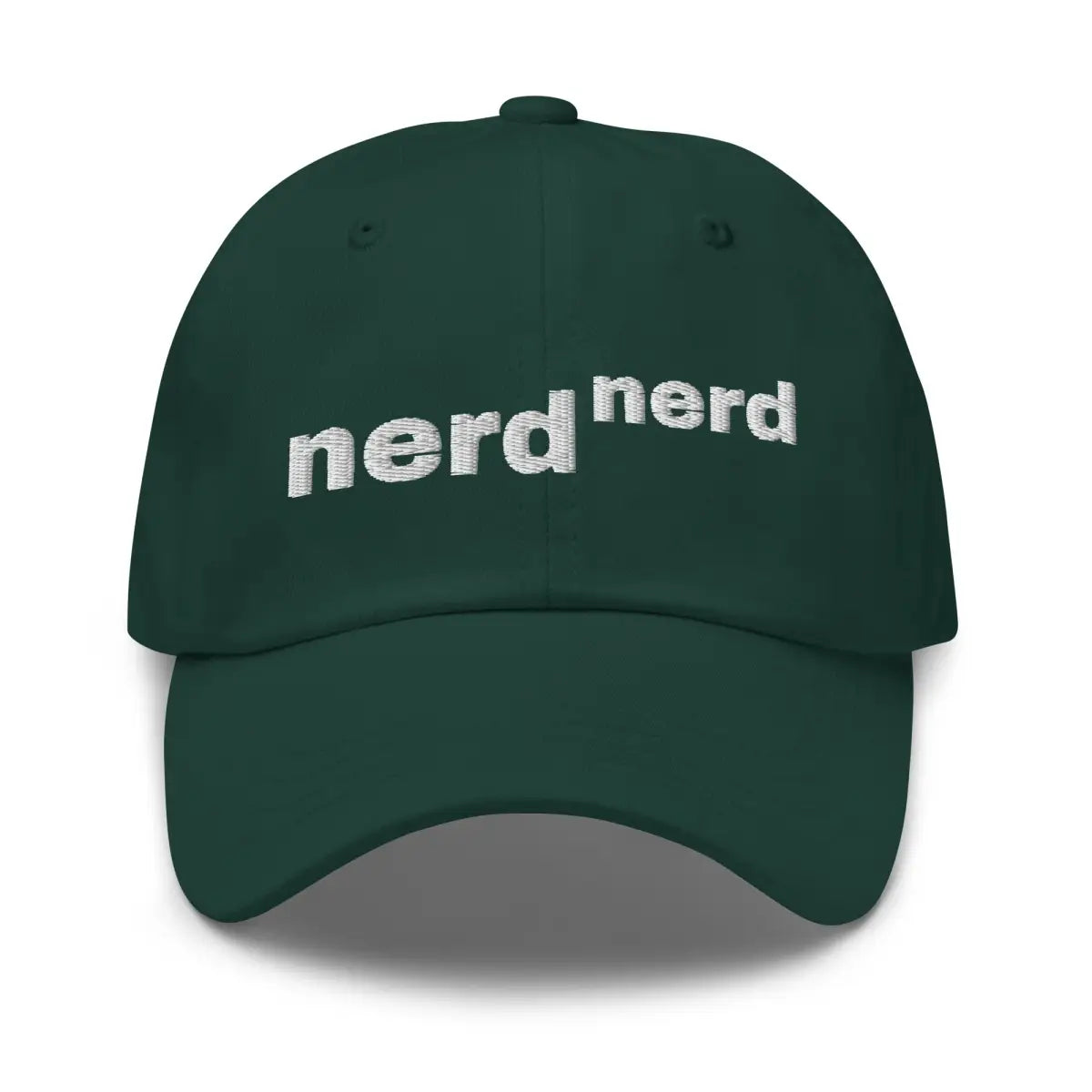 Nerd to the Power of Nerd Embroidered Cap - Spruce