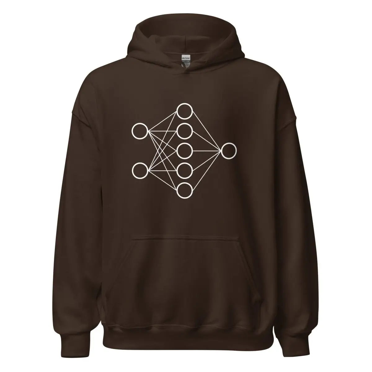 Neural Network Hoodie 1 (unisex) - Dark Chocolate / M