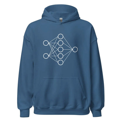 Neural Network Hoodie 1 (unisex) - Indigo Blue / M