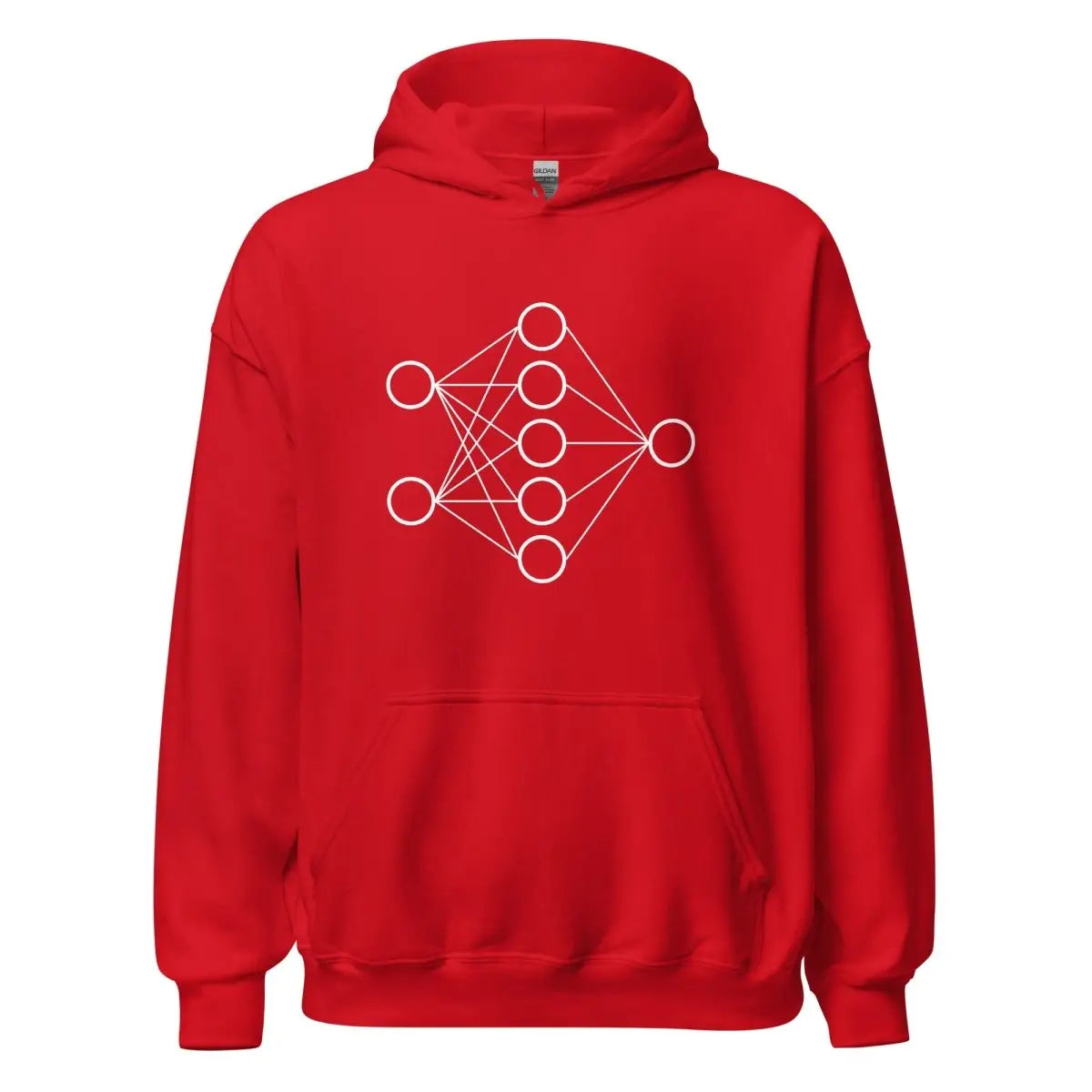 Neural Network Hoodie 1 (unisex) - Red / M