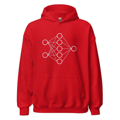 Neural Network Hoodie 1 (unisex) - Red / M