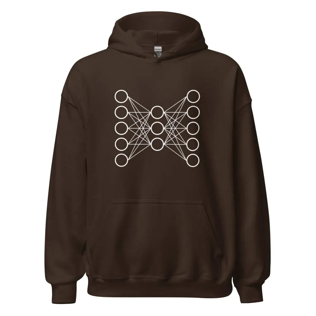 Neural Network Hoodie 9 (unisex) - Dark Chocolate / M