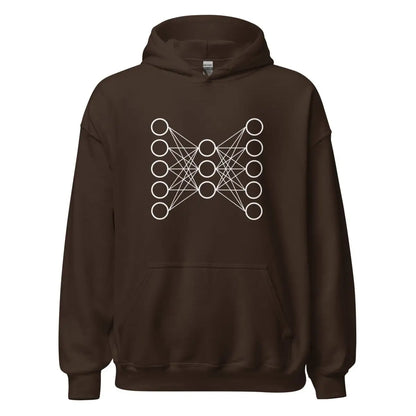 Neural Network Hoodie 9 (unisex) - Dark Chocolate / M