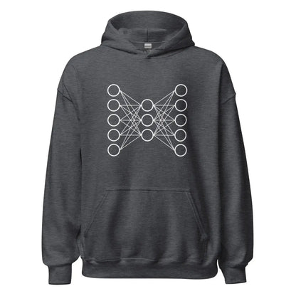 Neural Network Hoodie 9 (unisex) - Dark Heather / M