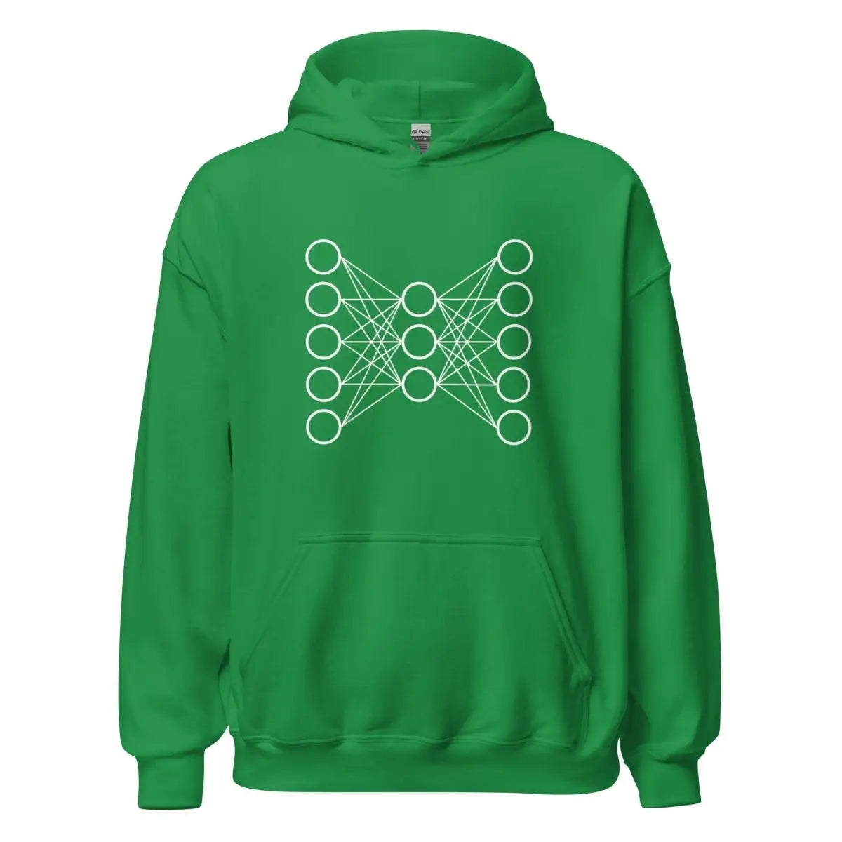 Neural Network Hoodie 9 (unisex) - Irish Green / M