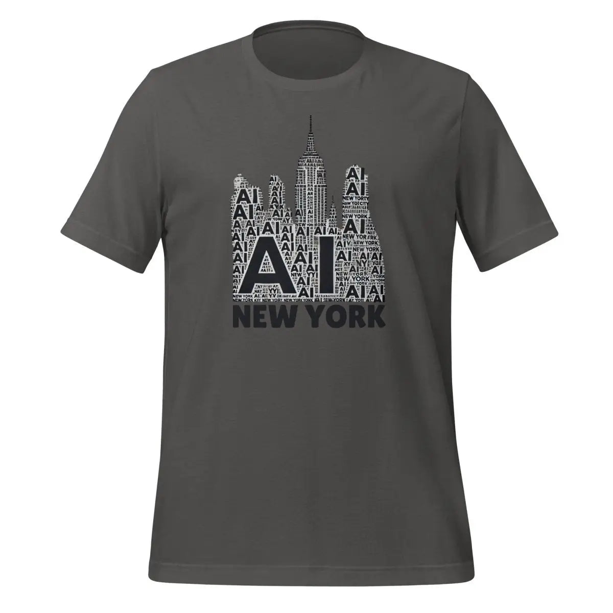 New York AI T-Shirt (unisex) - Asphalt / M