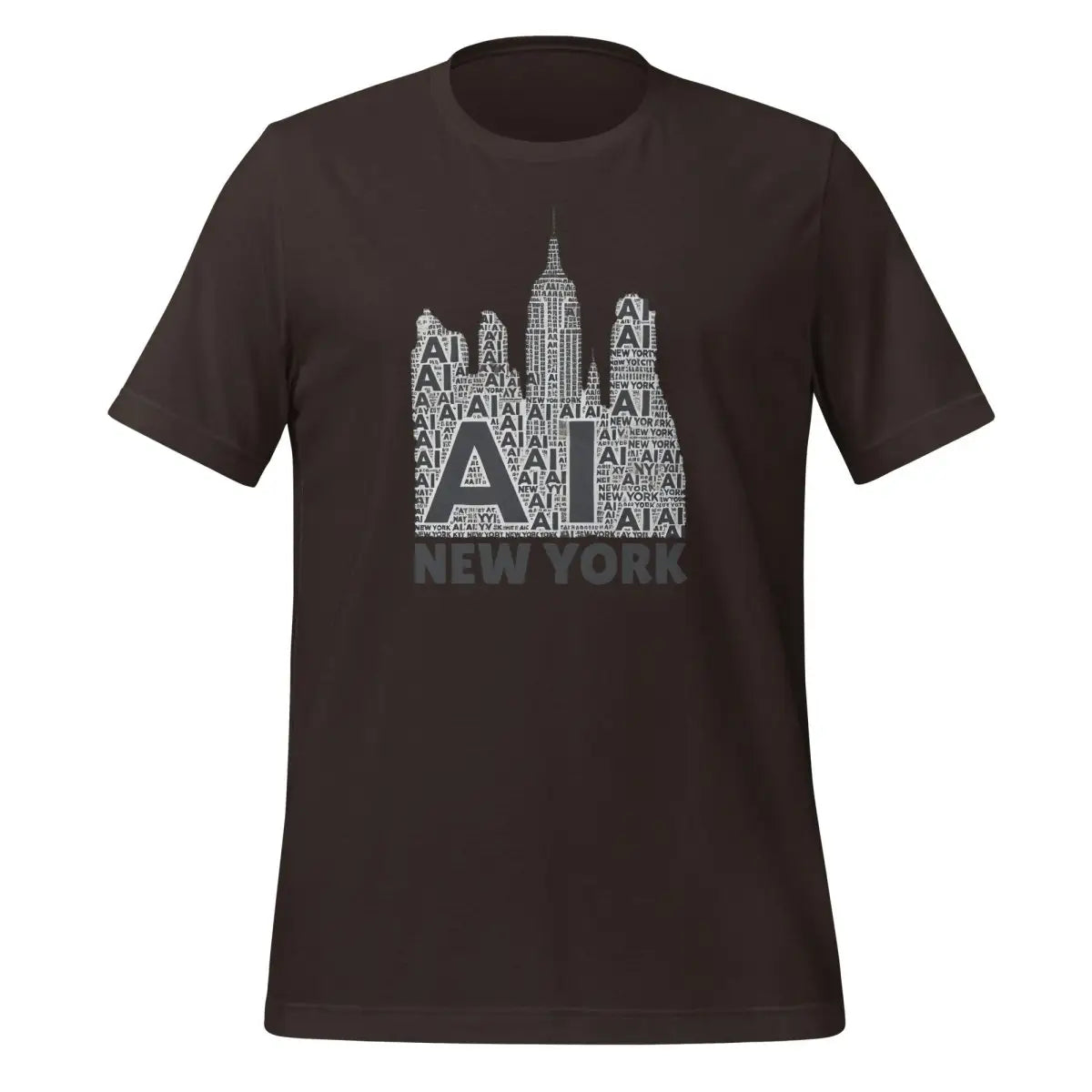 New York AI T-Shirt (unisex) - Brown / M