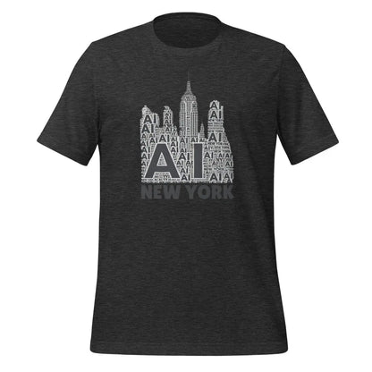 New York AI T-Shirt (unisex) - Dark Grey Heather / M