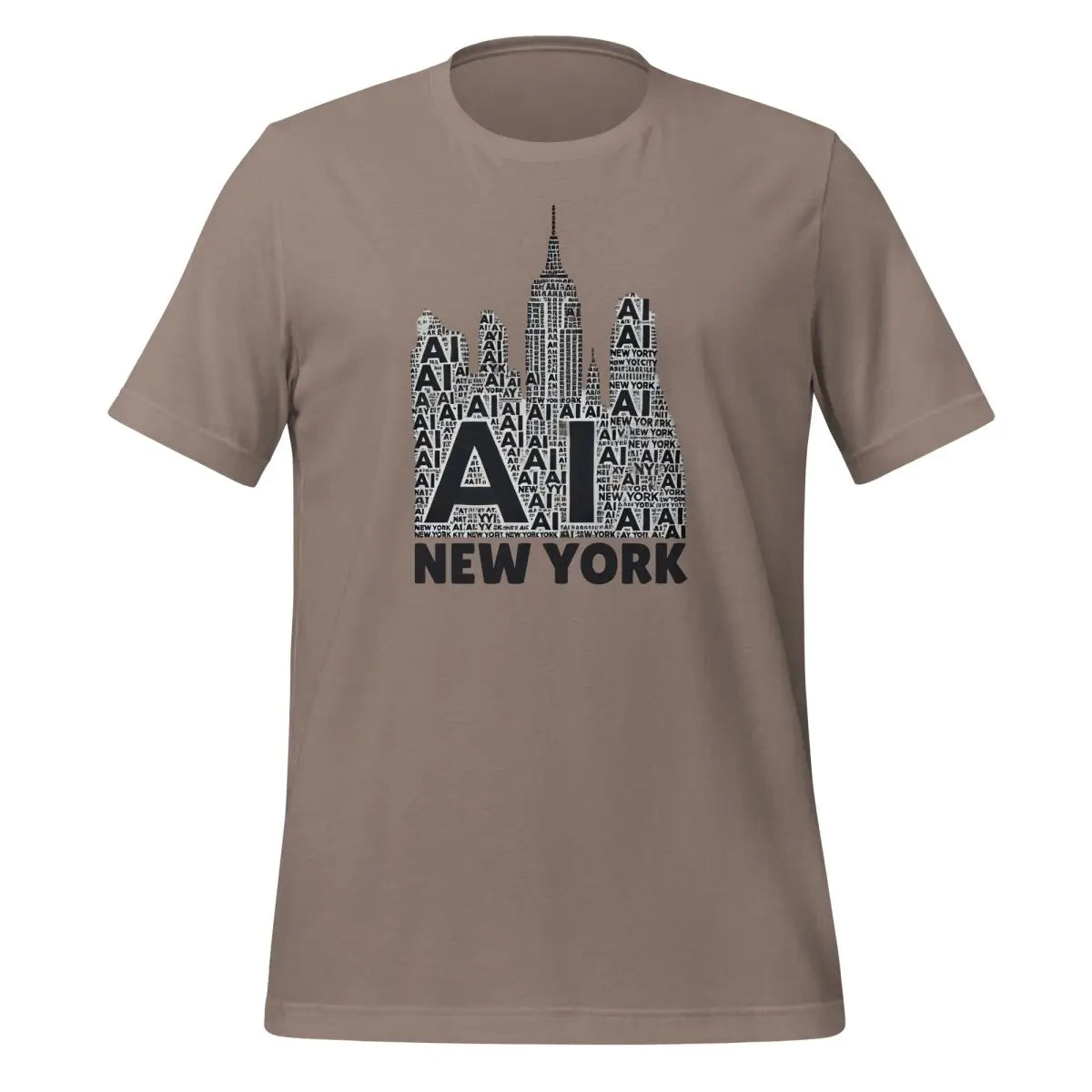 New York AI T-Shirt (unisex) - Pebble / M