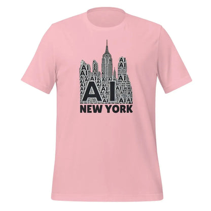 New York AI T-Shirt (unisex) - Pink / M