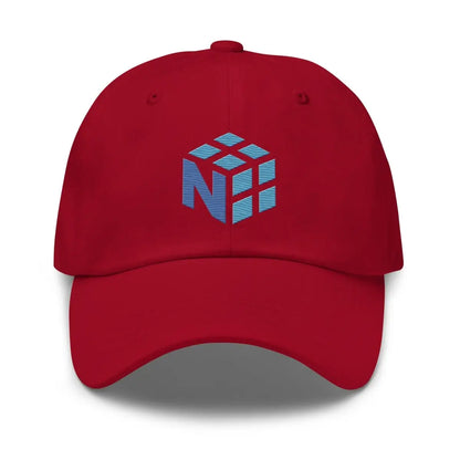 NumPy Icon True-Color Embroidered Cap - Cranberry