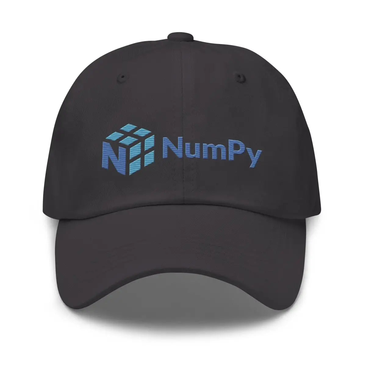 NumPy Logo True-Color Embroidered Cap - Dark Grey